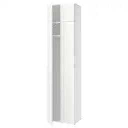 IKEA Lastare Kledingkastcombinatie, wit/met verhogingsdeel, 60x42x237 cm aanbieding