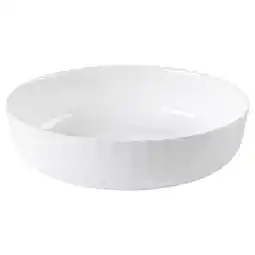 IKEA Witte ronde keramische schaal met uitlopende randen aanbieding