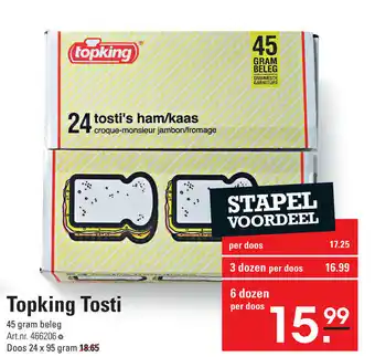 Sligro Topking tosti 24 x 95g aanbieding