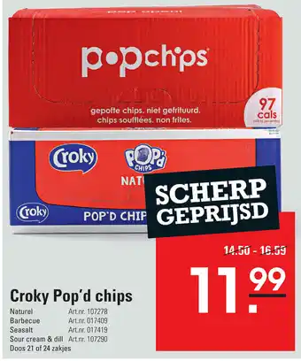 De Kweker Croky pop'd chips aanbieding