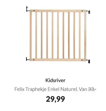 Babypark Kidsriver Felix Traphekje Enkel Nature. aanbieding