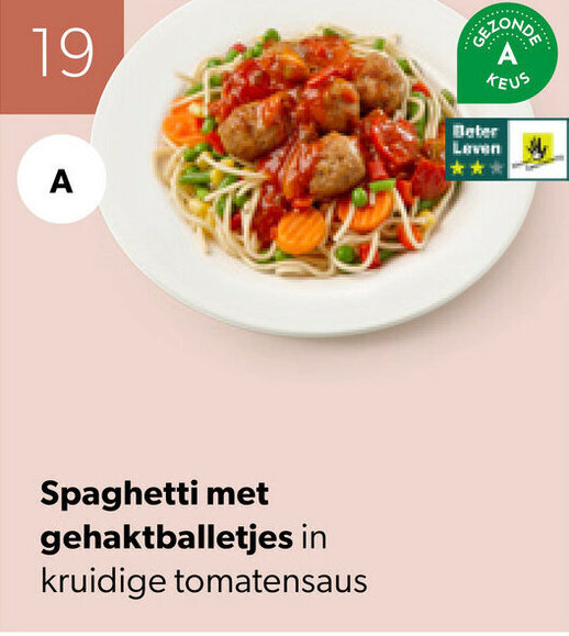 Van Hoeckel Spaghetti met gehaktballetjes aanbieding