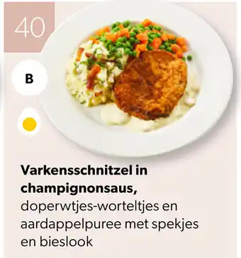 Van Hoeckel Varkensschnitzel in champignonsaus aanbieding