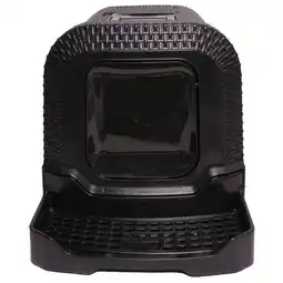 Pets Place Adori Kattentoilet Rattan - Bak - 69x42x41 cm Zwart aanbieding