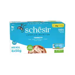 Pets Place Schesir Kat Mp Blik Gelei - Natvoer - 6x50 g Tonijn aanbieding