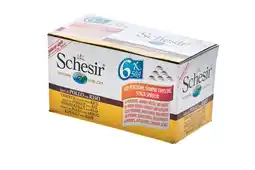 Pets Place Schesir Kat Mp Blik Gekookt - Natvoer - 6x50 g Kip&Rijst aanbieding