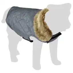 Pets Place Flamingo Winterjas Elia - Jas - Grijs 55 cm aanbieding
