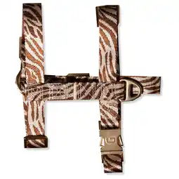 Pets Place Dogguo Zebra Harness - Harnas - Bruin&Beige 24-38/32-51x2 cm aanbieding
