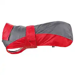 Pets Place Trixie Regenjas Lorient - Jas - Rood&Grijs 25 cm aanbieding