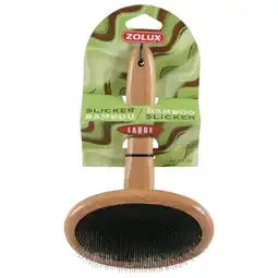 Pets Place Zolux Bamboo Slicker - Kam & Borstel - Large 12,5x4,5x20 cm aanbieding