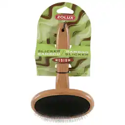 Pets Place Zolux Bamboo Slicker - Kam & Borstel - Medium 11x4x18,5 cm aanbieding