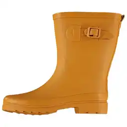 Pets Place XQ Footwear Dames Regenlaars Riem Rubber - Laars - Oker 37 aanbieding