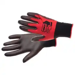 Pets Place KIXX Tuinhandschoen Connect - Touch - Tuinhandschoen - Rood&Zwart Size 10 aanbieding