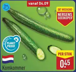 ALDI Komkommer aanbieding