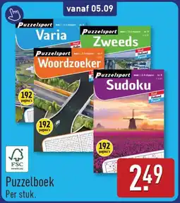 ALDI Puzzelboek aanbieding