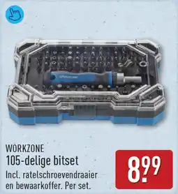 ALDI WORKZONE 105-delige bitset aanbieding