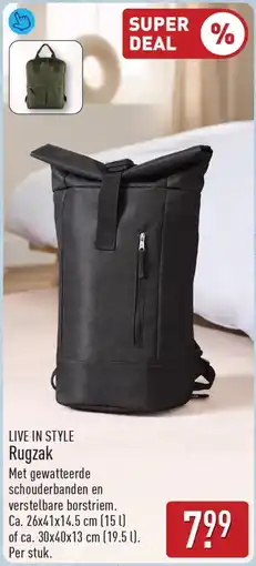 ALDI Rugzak aanbieding