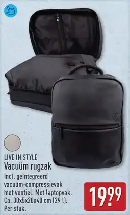 ALDI Vacuüm rugzak aanbieding