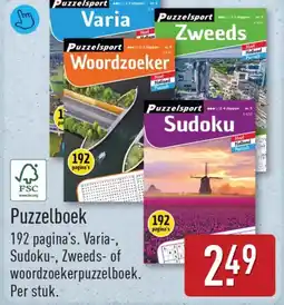 ALDI Puzzelboek aanbieding