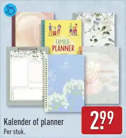 ALDI Kalender of planner aanbieding