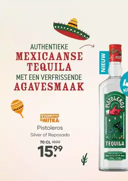 Mitra Pistoleros Silver | 70 CL aanbieding