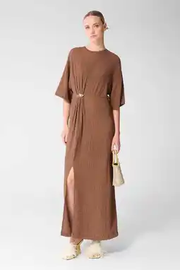 Wehkamp Shoeby maxi jurk bruin aanbieding