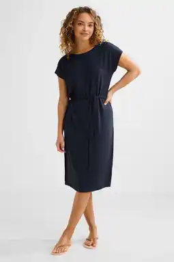 Wehkamp BEACHWAVE jurk donkerblauw aanbieding