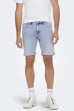 Wehkamp ONLY & SONS ONSPLY denim regular short light blue denim aanbieding