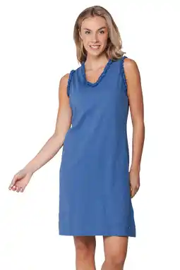 Wehkamp Pastunette nachthemd met ruches blauw aanbieding