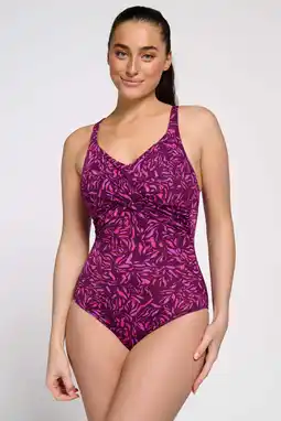 Wehkamp ten Cate Swim Tweka badpak donkerpaars/roze aanbieding