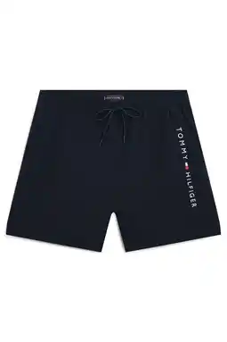 Wehkamp Tommy Hilfiger zwemshort met logo donkerblauw aanbieding