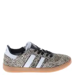 Wehkamp Hip leren sneakers ecru/dierenprint aanbieding