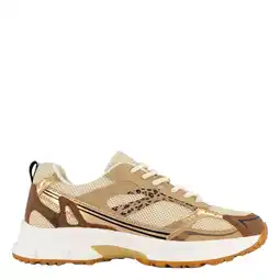 Wehkamp Graceland leren sneakers beige/bruin aanbieding