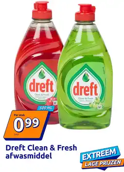Action Dreft Clean & Fresh afwasmiddel aanbieding