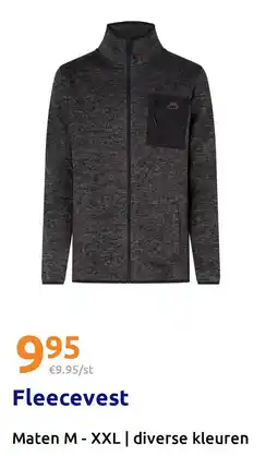 Action Fleecevest aanbieding