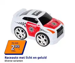 Action Raceauto met licht en geluid aanbieding