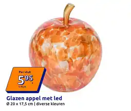 Action Glazen appel met led aanbieding