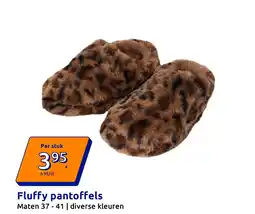 Action Fluffy pantoffels aanbieding
