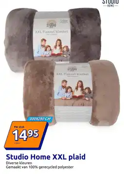 Action Studio Home XXL plaid aanbieding