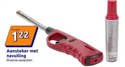 Action Aansteker met navulling aanbieding