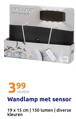 Action Wandlamp met sensor aanbieding