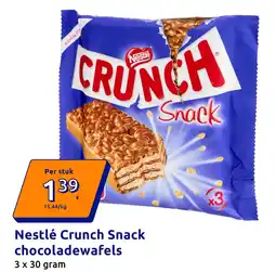 Action Nestlé Crunch Snack chocoladewafels aanbieding