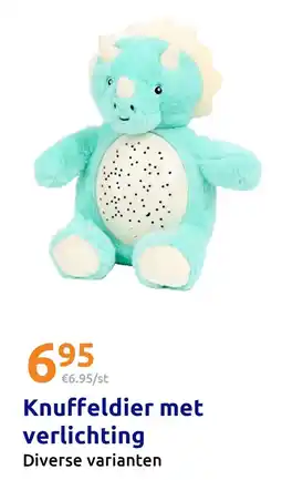 Action Knuffeldier met verlichting aanbieding