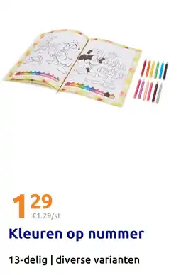 Action Kleuren op nummer aanbieding