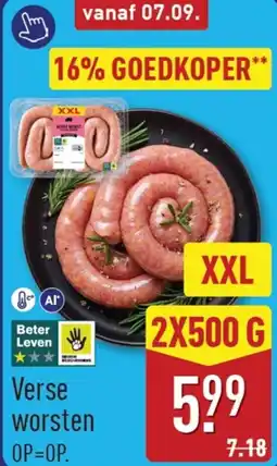 ALDI Verse Worsten XXL aanbieding