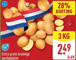 ALDI Extra grote kruiimige aardappelen aanbieding