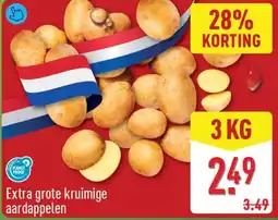 ALDI Extra grote kruiimige aardappelen aanbieding