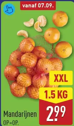 ALDI Mandarijnen aanbieding