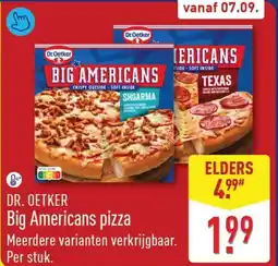 ALDI Dr. Oetker Big Americans pizza aanbieding