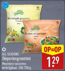 ALDI All Seasons Diepvriesgroenten aanbieding